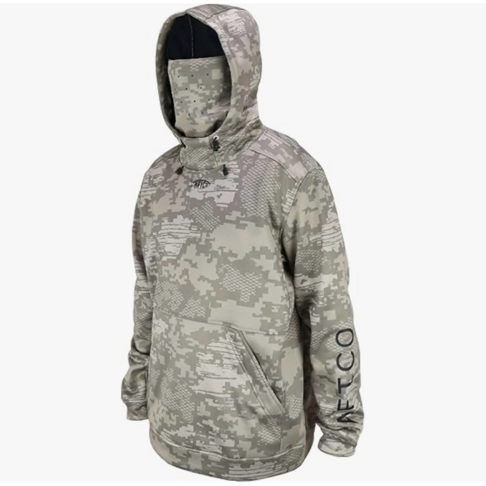 AFTCO Technical Camo Hoodie with Face Cover